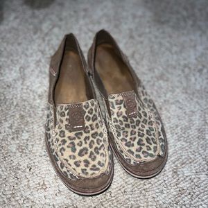 Leopard Ariat Slip-ons
